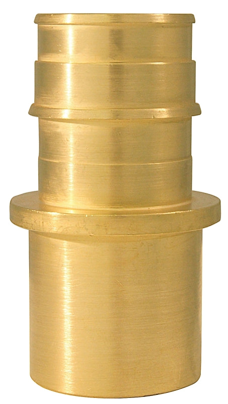 Apollo Valves ExpansionPEX Series EPXMSA115PK Pipe Adapter, 1 in, Barb x Male Sweat, Brass, 200 psi Pressure