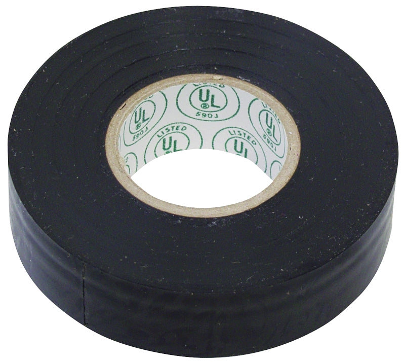Gardner Bender GTP-607 Electrical Tape, 60 ft L, 3/4 in W, PVC Backing, Black