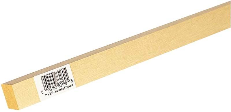 Waddell 8316UB Dowel Rod, 1 in Dia, 36 in L, Hardwood