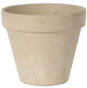 Border Concepts 805557 Pot, 4-1/4 in Dia, 3-3/4 in H, Granite Clay, Terracotta