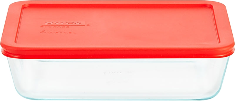 BOWL STORAGE RECT GLASS 6CUP