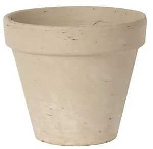 Border Concepts 805561 Pot, 7-3/4 in Dia, 6-3/4 in H, Granite Clay, Terracotta