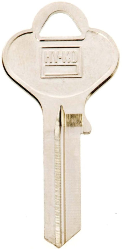 Hy-Ko 11010EA27 Key Blank, Brass, Nickel, For: Eagle Cabinet, House Locks and Padlocks