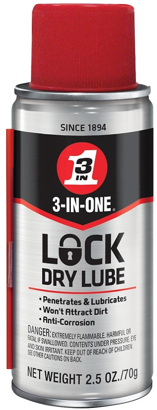3-In-One 120074 Lubricant, 2.5 oz, Aerosol Can, Liquid