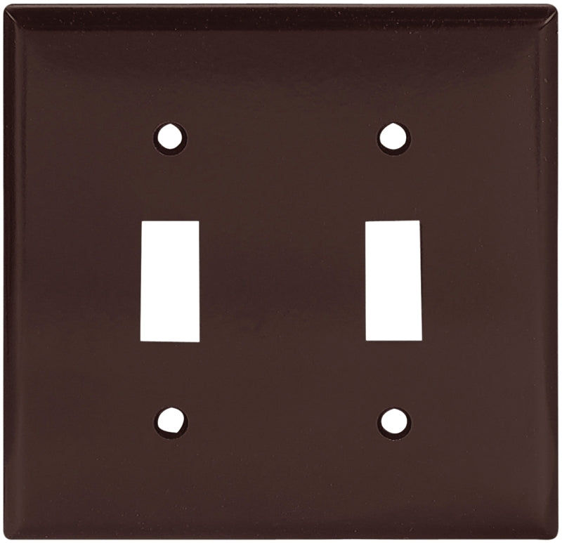 2139B-BOX BRWN SWITCH PLATE 2G