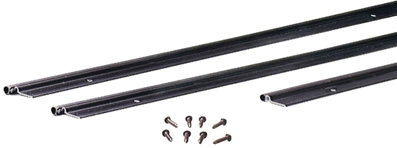 M-D 68437 Jamb Weatherstrip Kit, 7/8 in W, 1/4 in Thick, Aluminum/Vinyl