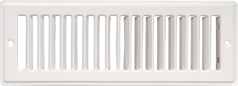 Imperial RG1270-A Toe Space Grille, 2-1/4 in L, 12 in W, Steel, White