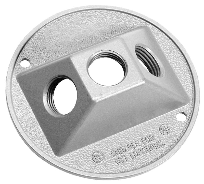 BWF 933W-1 Lampholder Cover, 4-1/2 in Dia, Round, Metal, White