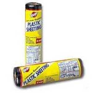 Warp's 6CH15-B Poly Film, 25 ft L, 15 ft W, Black