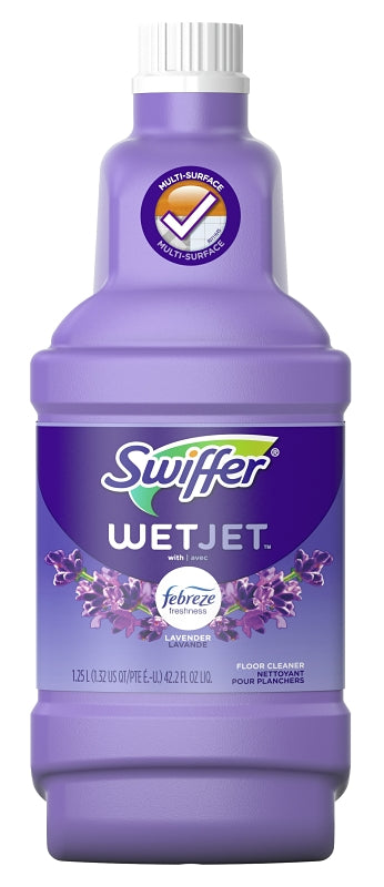 Swiffer 77810 Floor Cleaner, 42.2 oz Bottle, Liquid, Perfume, Clear