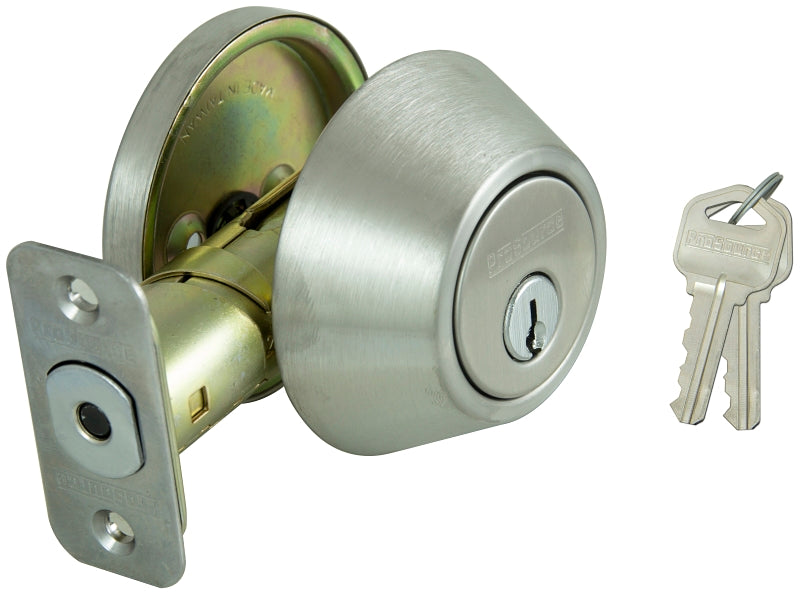 ProSource Signature Series D261-RU5V Deadbolt, 3 Grade, Stainless Steel, 2-3/8, 2-3/4 in Backset, KW1 Keyway