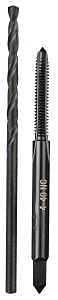 Milwaukee 49-57-5508 Drill and Tap Bit, HCS, Black Oxide, Specifications: #4-40 NC Straight Flute Plug Tap, #43 Drill