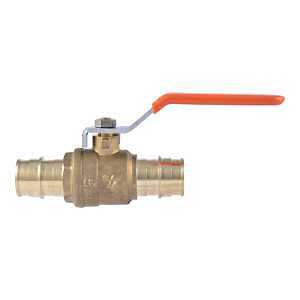 SharkBite UAB22462LFA Ball Valve, 3/4 in Connection, Barb, 160 psi Pressure, Brass Body