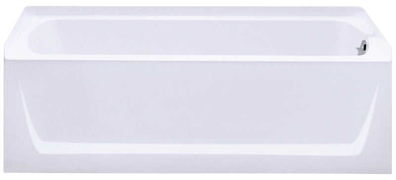 Sterling Ensemble 71121120-0 Bathtub, 55 gal Capacity, 60 in L, 32 in W, 20 in H, Alcove Installation, Vikrell, White