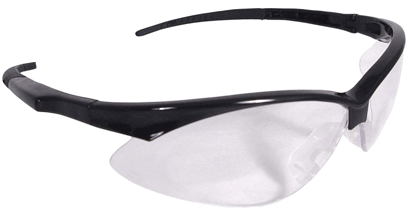 Radians AP1-10-GF12 Safety Glasses, Hard-Coated Lens, Black Frame