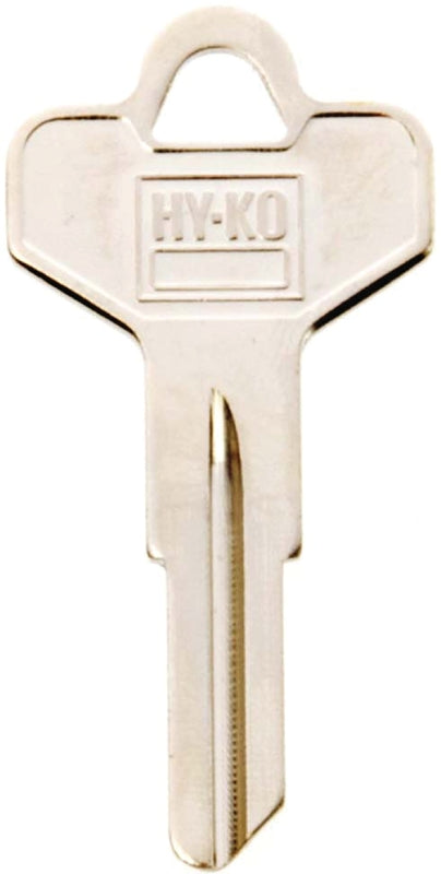 Hy-Ko 11010DE4 Key Blank, Brass, Nickel, For: Dexter Cabinet, House Locks and Padlocks