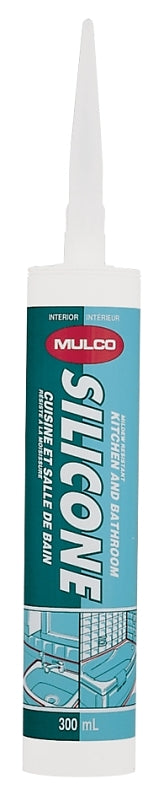 Mulco 113010 Kitchen and Bath Sealant, White, 40 to 86 deg F, 300 mL
