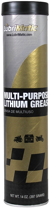 Lubrimatic 11315 Lithium Grease, 14 oz Cartridge, Black