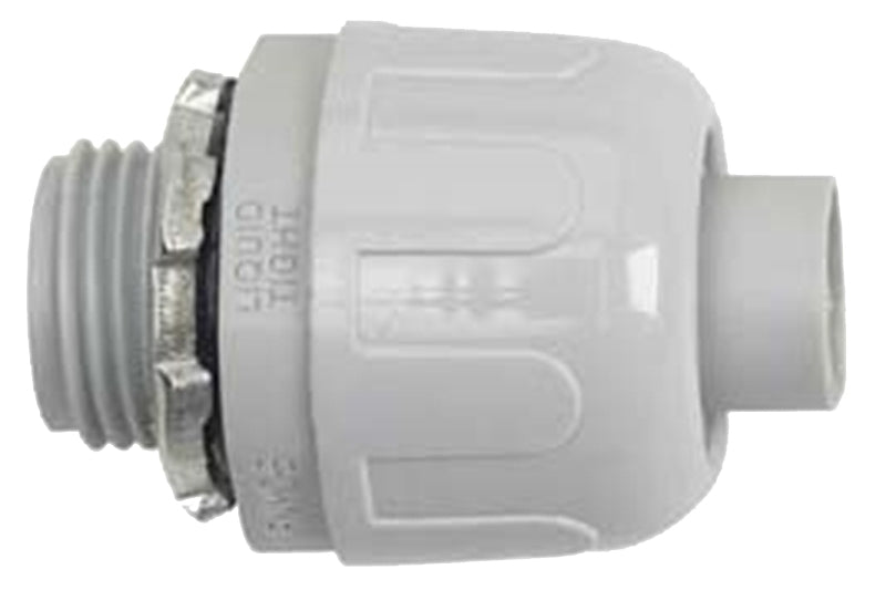 Halex 97623 Liquidtight Connector, 1 in, PVC/Zinc