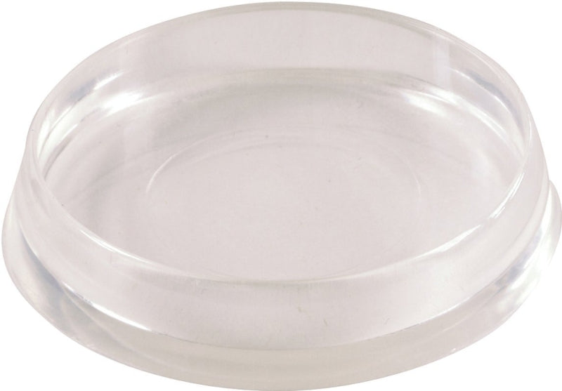 Shepherd Hardware 9088 Caster Cup, Plastic, Clear, 4/PK
