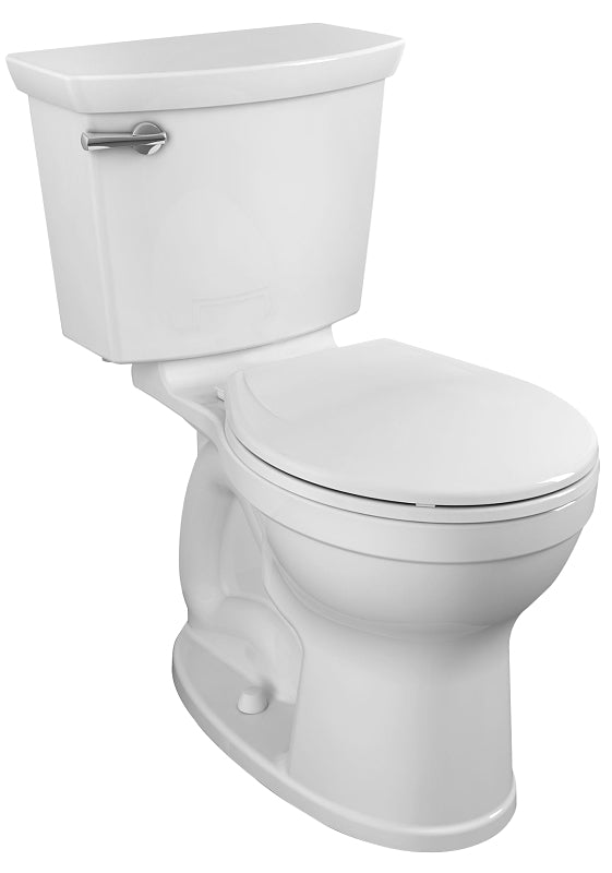 American Standard Champion 4 747BA107SC.020 Flush Toilet, Round Bowl, 1.28 gpf Flush, 12 in Rough-In, 16-1/2 in H Rim