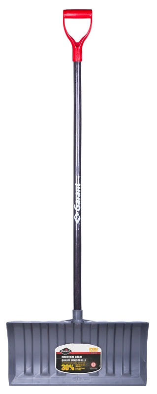 Garant GIPP21KD Snow Pusher, 21 in W Blade, Polypropylene Blade, Ash Wood Handle, D-Grip Handle, 45 in L Handle