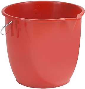 Vileda 117579 Graduated Bucket, 12 L Capacity, Plastic, Red