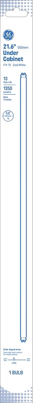 GE 65980 Fluorescent Tube, 14 W, T5 Lamp, G5 Miniature Bi-Pin Lamp Base, 1350 Lumens, 4100 K Color Temp