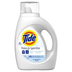 Tide 04182 Laundry Detergent, 42 oz, Bottle, Liquid, Slight