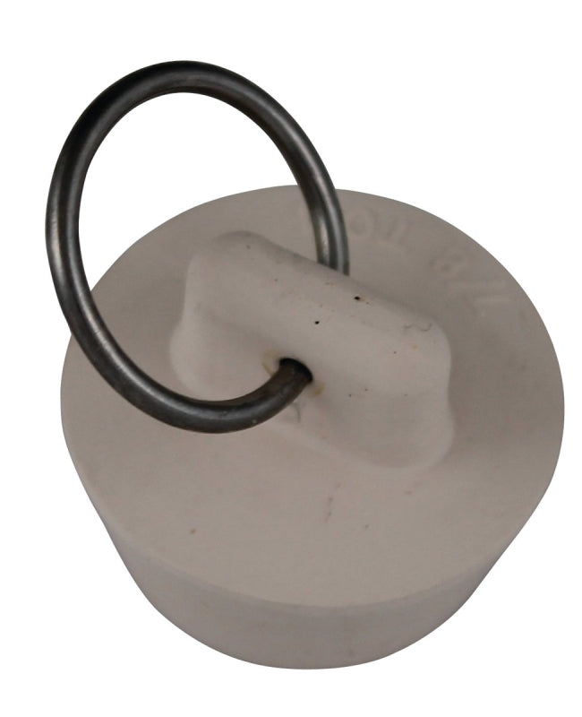 Plumb Pak Duo Fit Series PP820-5 Drain Stopper, Rubber, White, For: 7/8 to 1 in Sink