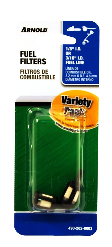 ARNOLD 490-202-0003 Fuel Filter, For: Most Handheld Equipment with 1/8 in or 3/16 in ID Fuel Line