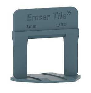 Emser Tile E-LEVEL Series ZEP132E2000 Tile Leveling Spacer, 1/32 in Thick