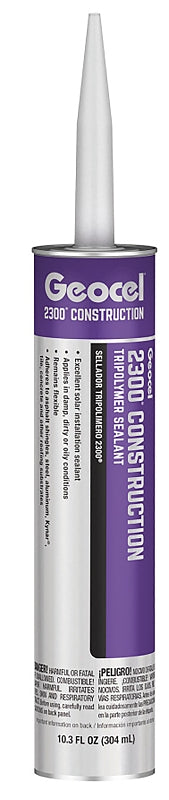 Geocel 2300 Series GC66105 Construction Tripolymer Sealant, Bronze, 10.3 fl-oz Cartridge, 1/EA