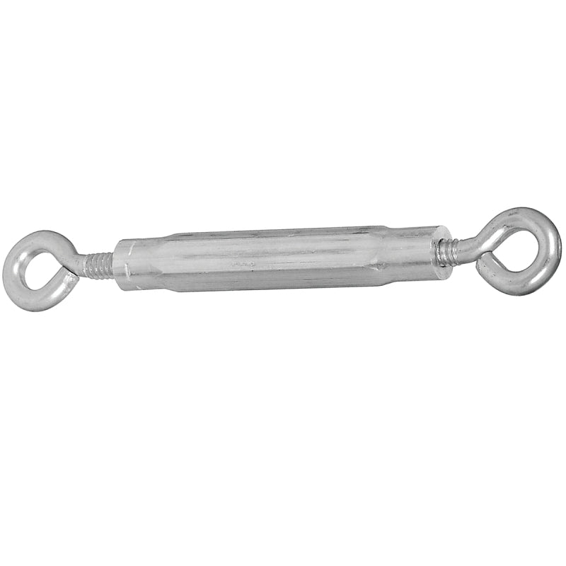 National Hardware 2170BC Series N221-739 Turnbuckle, 55 lb Working Load, #12-24 Thread, Eye, Eye, 6-1/2 in L Take-Up