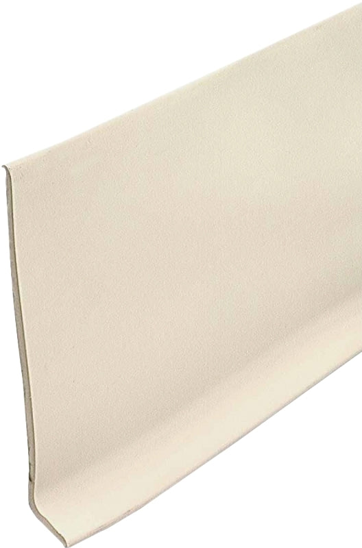 M-D 23621 Wall Base, 1/2 in Thick, Almond, 4 ft L, 4 in W, Vinyl