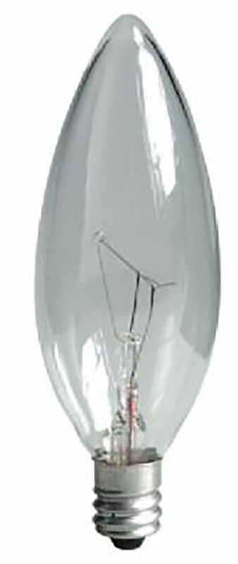 GE 75033 Ceiling Fan Bulb, 40 W, B10 Lamp, E12 Candelabra Lamp Base, 280 Lumens, 2500 K Color Temp