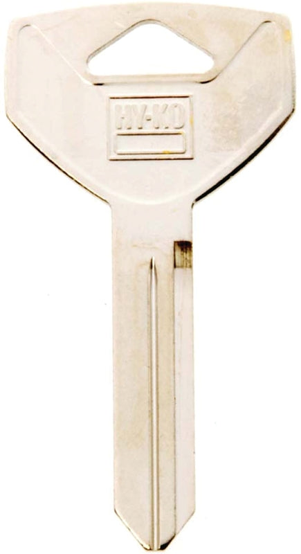 Hy-Ko 11010Y154 Key Blank, Brass, Nickel, For: Chrysler Vehicle Locks