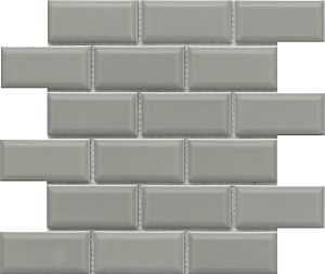 Emser Tile Reward Series F27REWADO1112MBV Porcelain Mosaic Tile, 12 in L Tile, 11 in W Tile, Pressed Edge, Bevel Pattern
