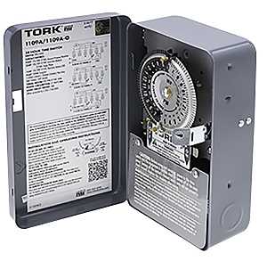 Tork 1100 Series 1109A Timer Switch, 40 A, 24 hr Time Setting