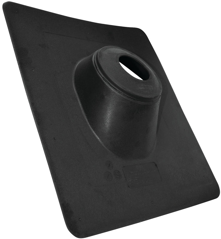 Oatey No-Calk Series 48102 Roof Flashing, 16 in OAL, 14 in OAW, 3 in Pipe, Thermoplastic
