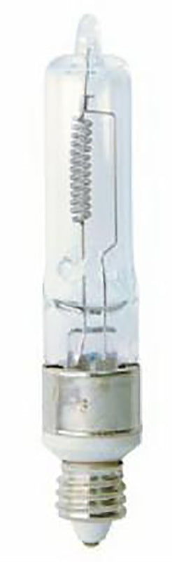 GE 12715 Halogen Bulb, 75 W, E11 Candelabra Lamp Base, T3 Lamp, White Light, 1050 Lumens, 2850 K Color Temp