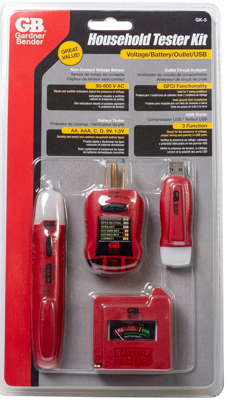 GK-5 KIT ELECTRICAL TESTER RED