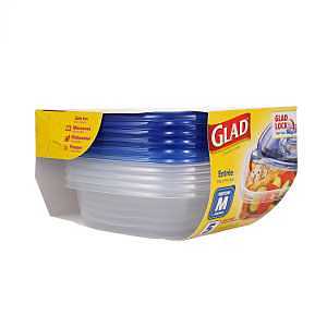 Glad BBG10091 Medium Entree, 25 oz, Plastic, Clear