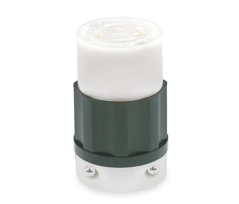 Leviton 165-02713-000 Electrical Connector, 3 -Pole, 30 A, 125/250 V, NEMA: NEMA L14-30R, Black/White
