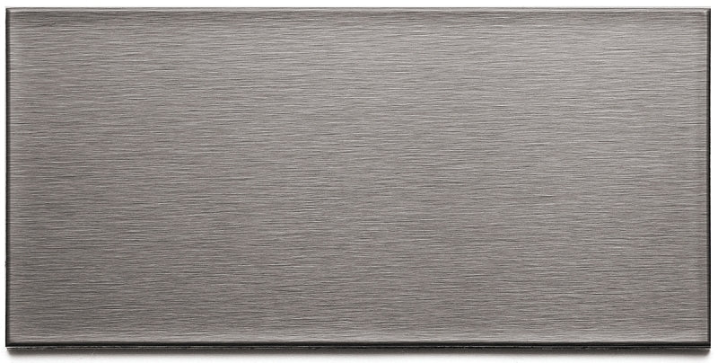Aspect A5250 Wall Tile, 6 in L, 3 in W, 1/8 in Thick, Metal, Brushed Stainless Steel