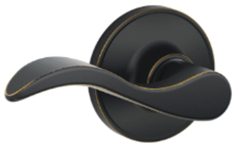 Schlage J Series J10SEV716 Passage Lever, Mechanical Lock, Aged Bronze, Metal, Residential, 3 Grade