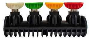 Forney 75151 Nozzle Holder and Nozzle, 0, 15, 25, 40 deg Angle, 1/4 in Nozzle, Quick-Connect, Polymer/Stainless Steel