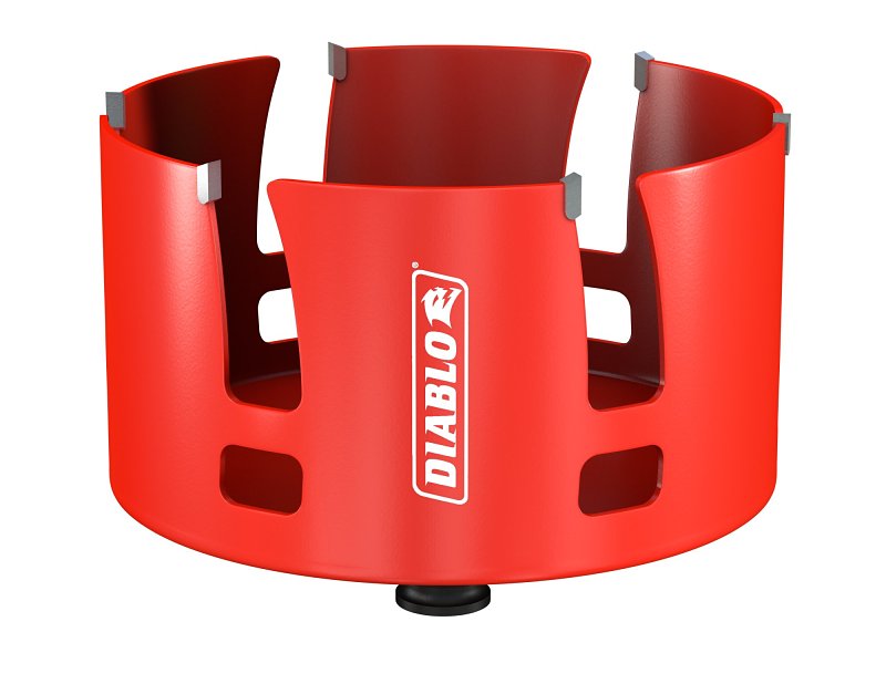 Diablo Demo Demon DHS4625CTR Hole Saw, 4-5/8 in Dia, 2-3/8 in D Cutting, 1-5/8 in Arbor, Carbide Cutting Edge