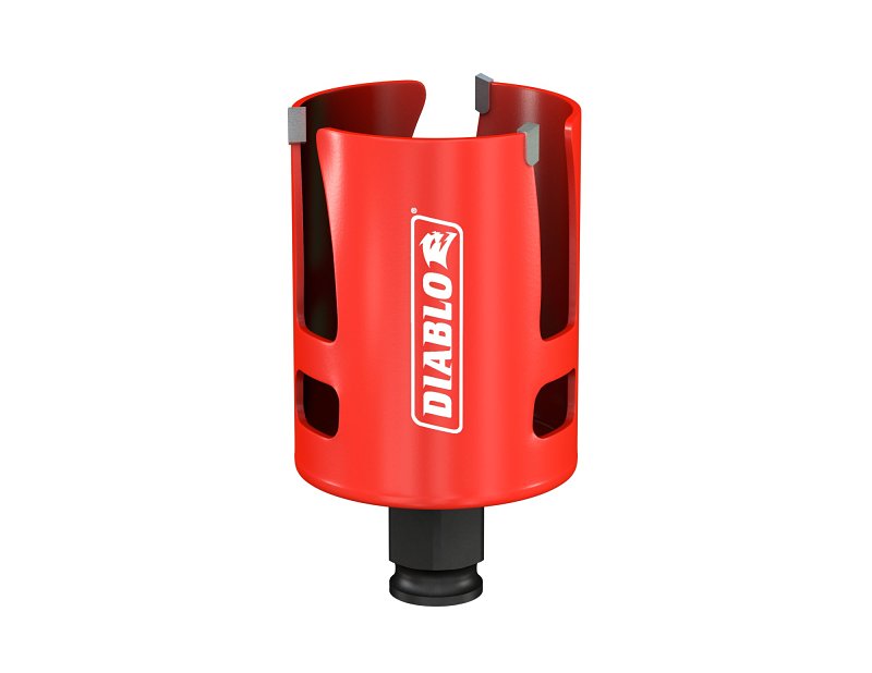 Diablo Demo Demon DHS2125CTR Hole Saw, 2-1/8 in Dia, 2-3/8 in D Cutting, 1-5/8 in Arbor, Carbide Cutting Edge