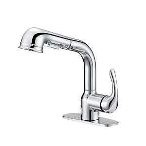 PULL-OUT LNDRY FAUCET 1H CHRM